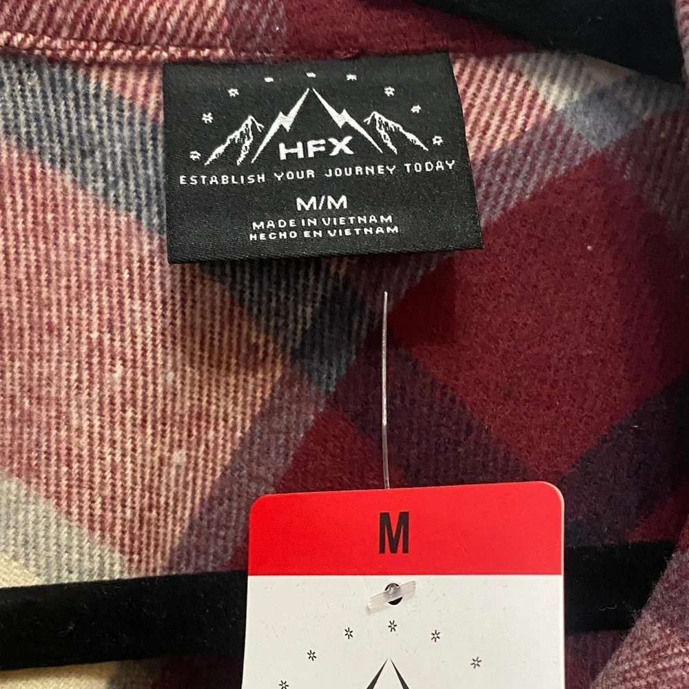 Women's Plaid Jacket - Red and Cream